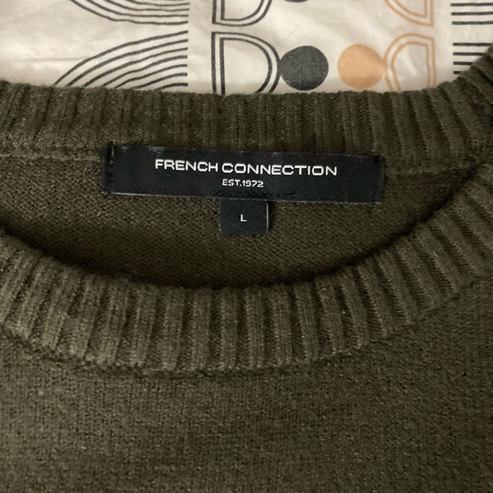 French Connection  Dark Green Crewneck Sweater